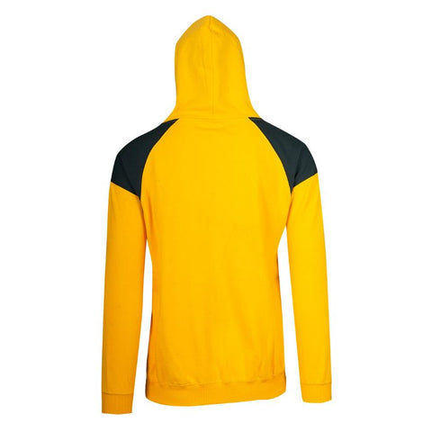 Mens Shoulder Contrast Zip Hoodie