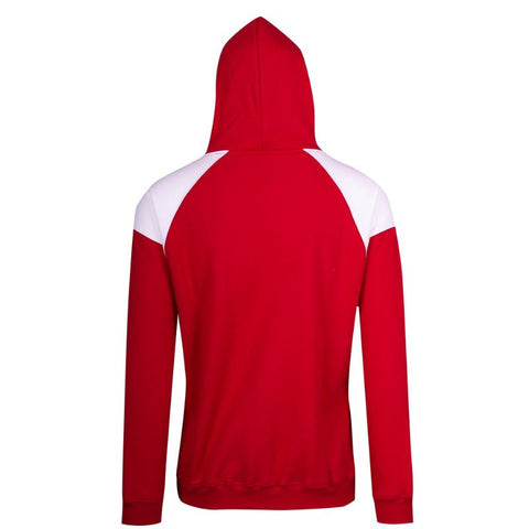 Mens Shoulder Contrast Zip Hoodie