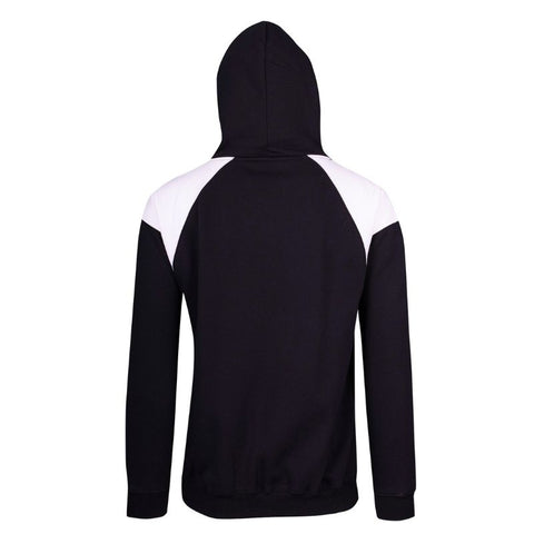 Mens Shoulder Contrast Zip Hoodie