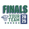Express Green and Blue Finals Basketball Logo